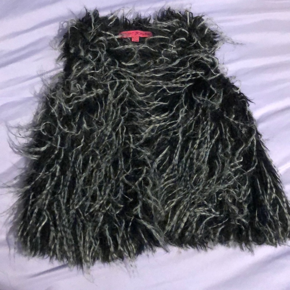 Toddler girls furry vest